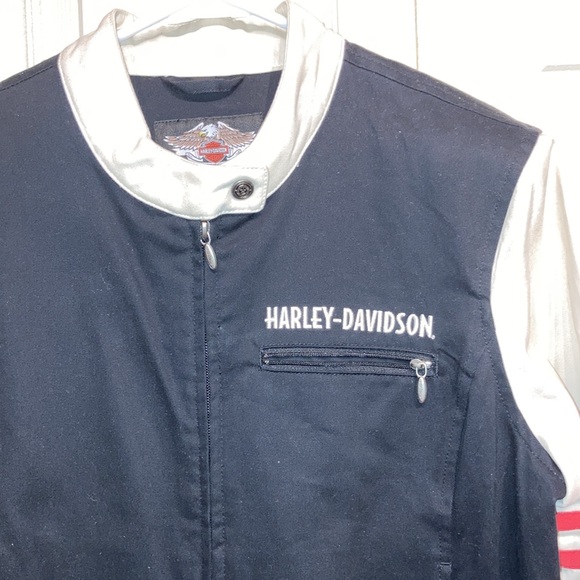 Harley Davidson Jacket Women’s Size XL HD Highway 1 Jacket Vintage Biker Jacket - Picture 4 of 16